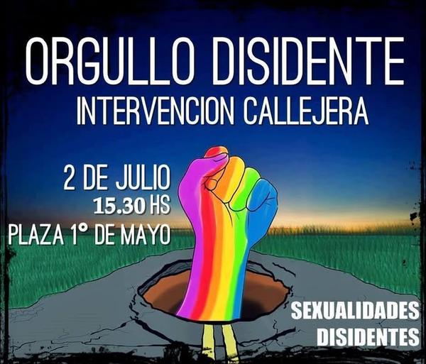 Flyer de la convocatoria Orgullo Disidente 2016