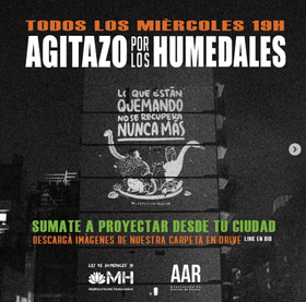 Éste miércoles y TODOS los que sigan vamos a realizar el #agitazoporloshumedales